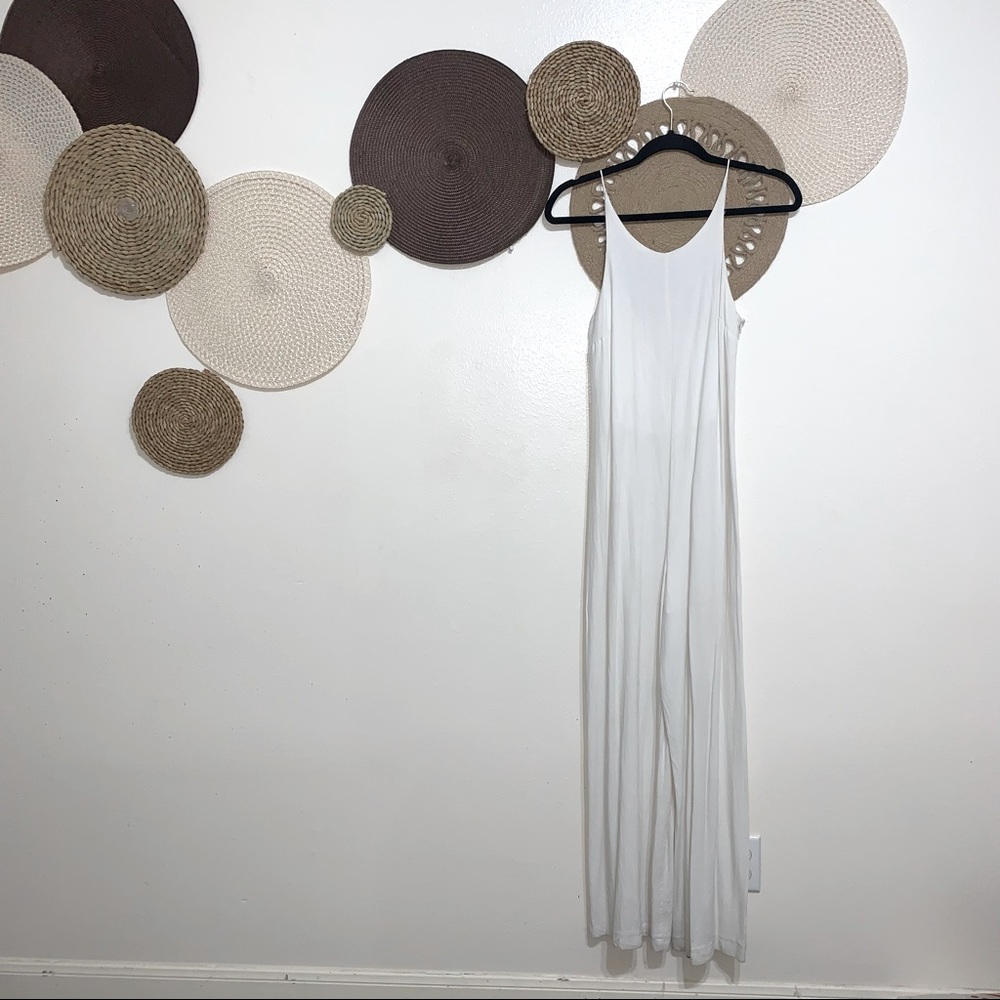 MANGO Low Back Wide Leg Jumpsuit